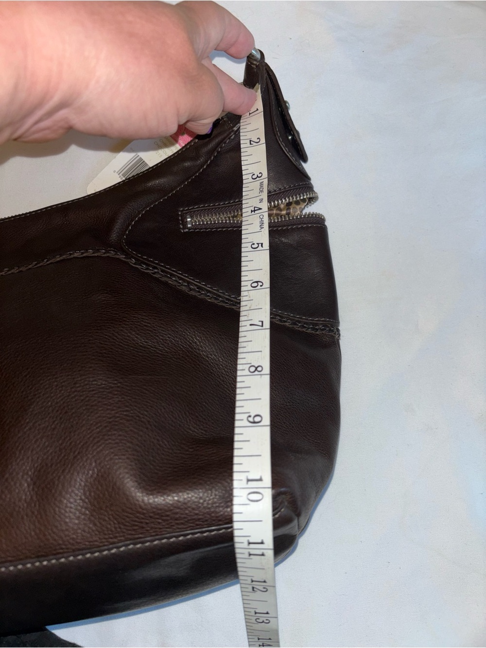 Sigrid Olsen sandpiper chocolate Brown Leather Hobo bag NWT - Picture 8 of 8